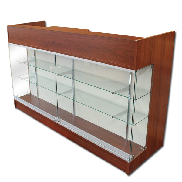 6' Ledgetop Counter with Showcase Front