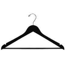 HW02 Series - 17" Wood Top Hanger with Pant Bar