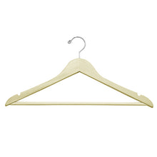 HW02 Series - 17" Wood Top Hanger with Pant Bar