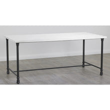 Large Nesting Table - White and Steel
