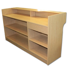 6' Ledgetop Counter with Slatwall Front