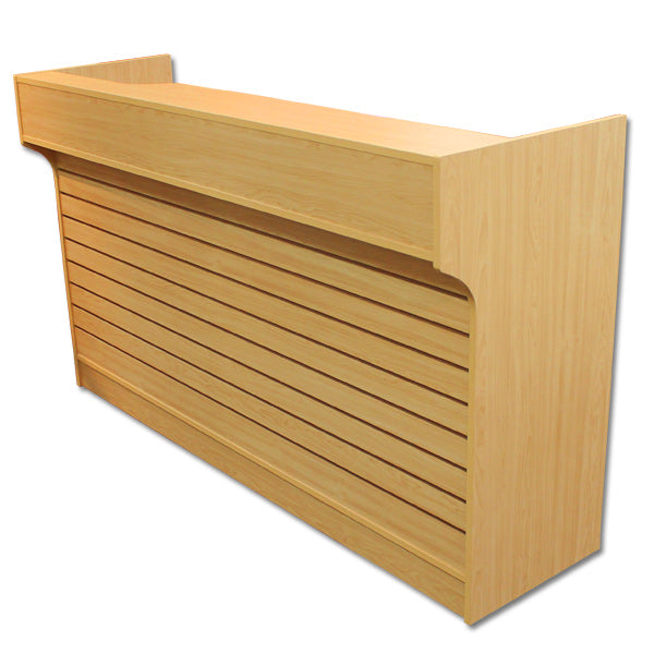 6' Ledgetop Counter with Slatwall Front