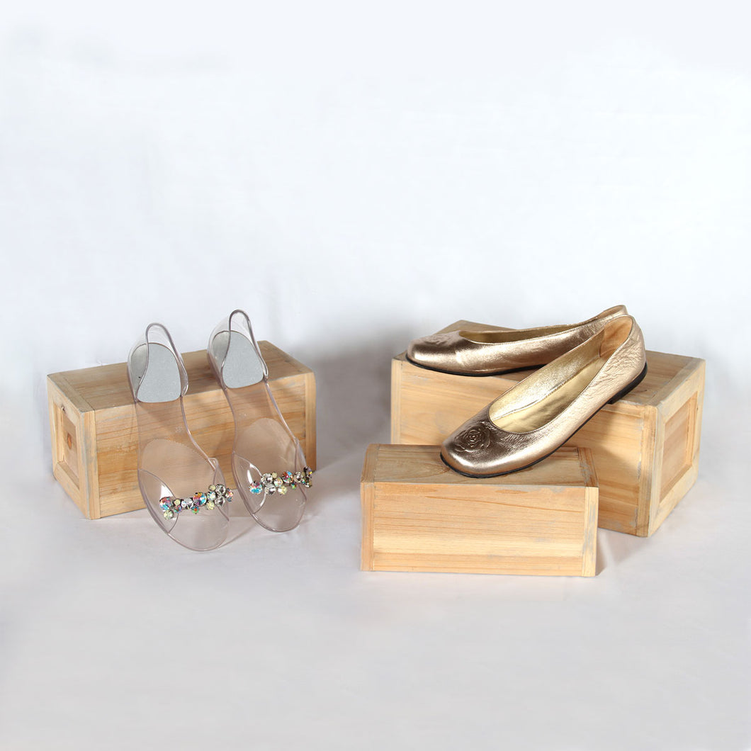 Pair of Three Rectangular Risers