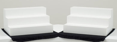 Pair of 3 Step White Displays