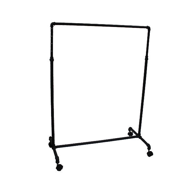 Pipe Style Single Rack- Black