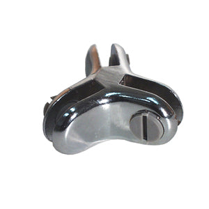 3 Way 120 Degrees Glass Connector - Chrome