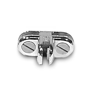 3 Way 90 Degrees Glass Connector - Chrome