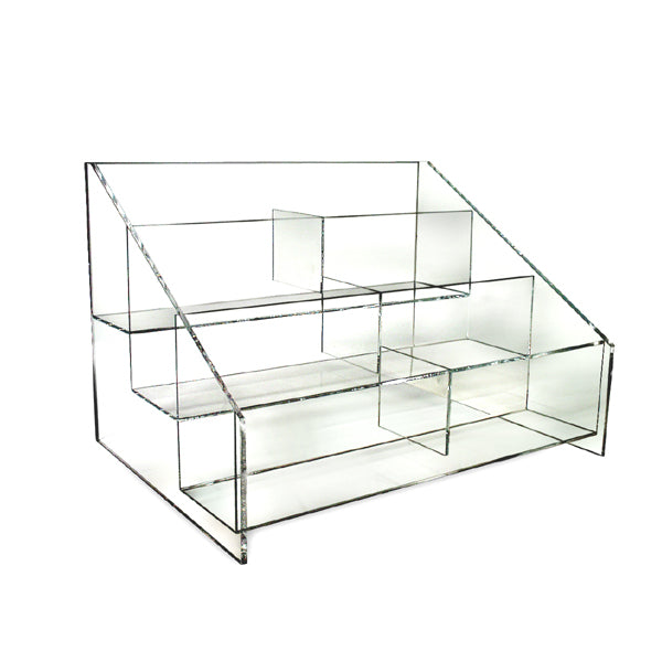 Acrylic Counter Display Bin - 6 Sections