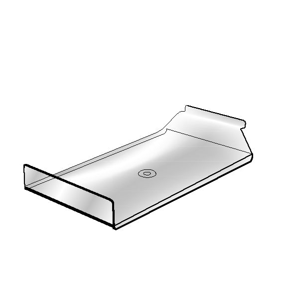 Acrylic Slatwall Hat Shelf