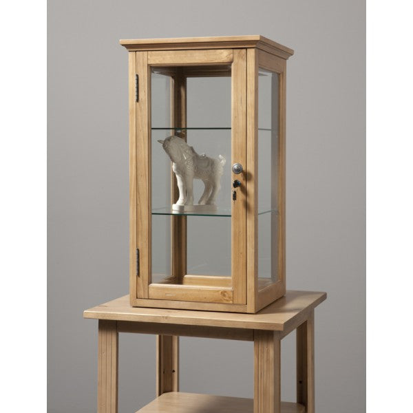 Counter Case w/ Lock - Distressed Pine