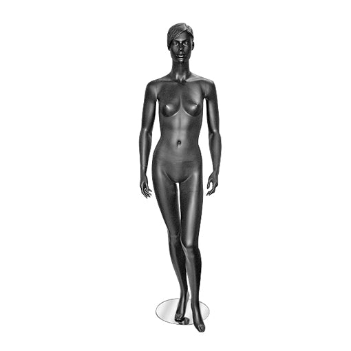 Female Fiberglass Mannequin With Molded Hair & Beautiful Face - Roxy Display AD03-MZ - For Clothing Store