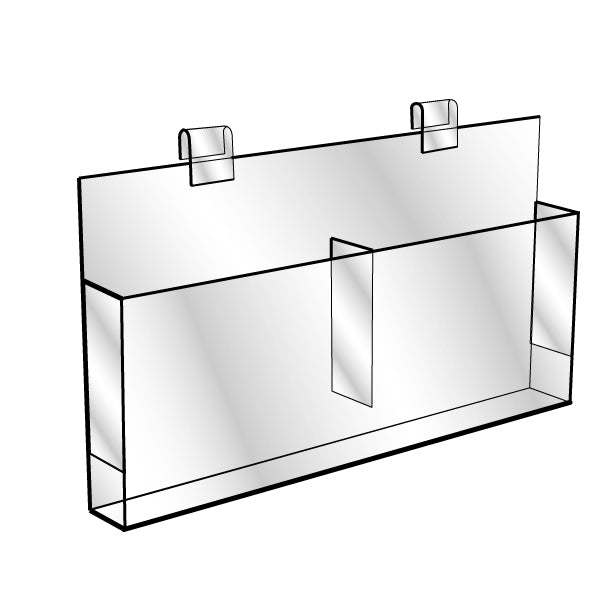 Gridwall Brochure Holder - Double