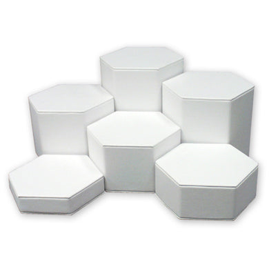 Hexagonal Display Set - White