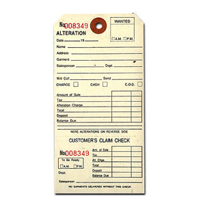 Ladies Alteration Tags