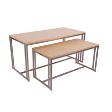 Large Boutique Nesting Table - Satin Nickel