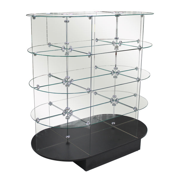 Oval Glass Display
