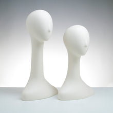 Pair of 24″ Ladies’ Abstract Fiberglass Head