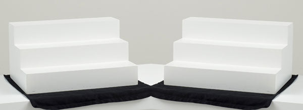 Pair of 3 Step White Displays