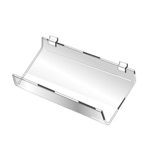 Slatwall Acrylic Slant Shelf