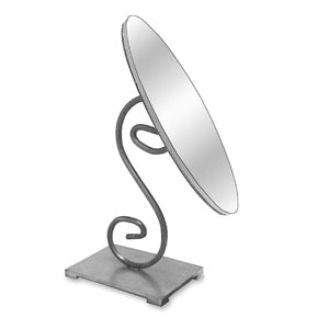 Small Oval Counter Mirror - Raw Steel – Preferred Projects