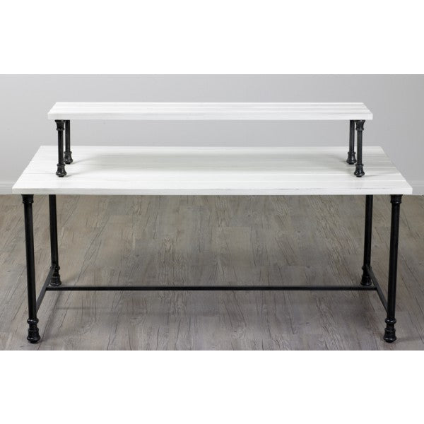 Table Riser - Distressed White